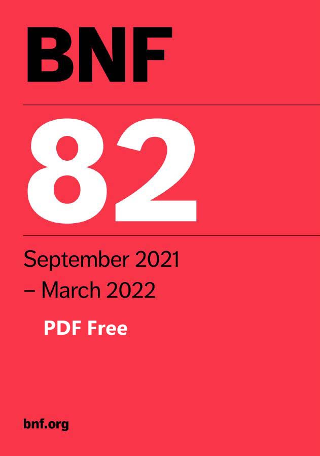 BNF 82 pdf free download 20221 – 2022 (British National Formulary)