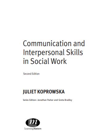 Communication and Interpersonal Skills in Social Work (2nd Ed.) PDF Free Download