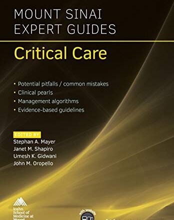 Mount Sinai Expert Guides Critical Care 2021 Edition PDF Free Download